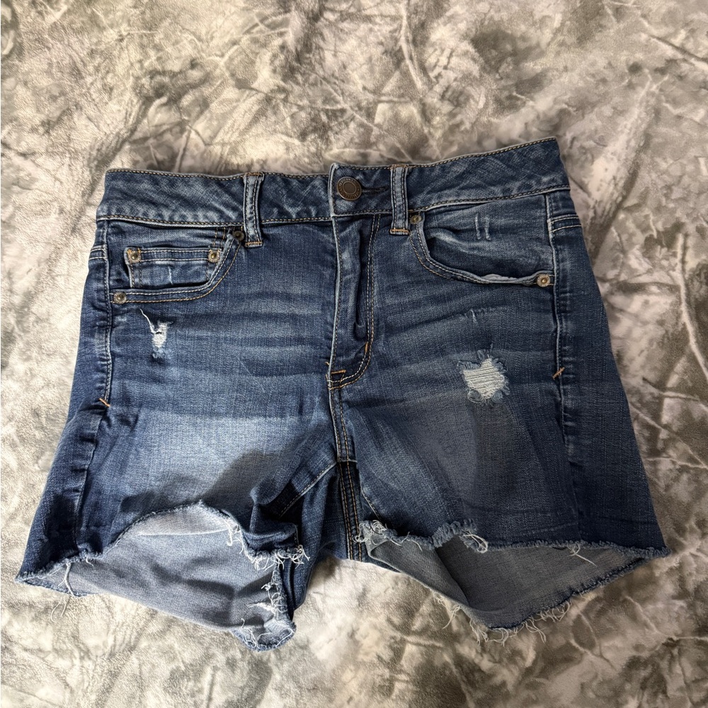 American Eagle Outfitters Dark Blue Jean Shorts